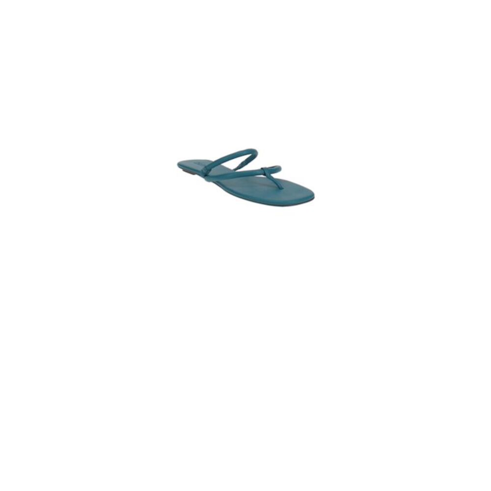 SCHUTZ Womens Blue Strappy Comfort Sitara Round Toe Slip On Flip Flop Sandal 5 B